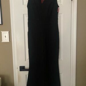 SPANX Black Formal Jumpsuit with Wide-Leg Design